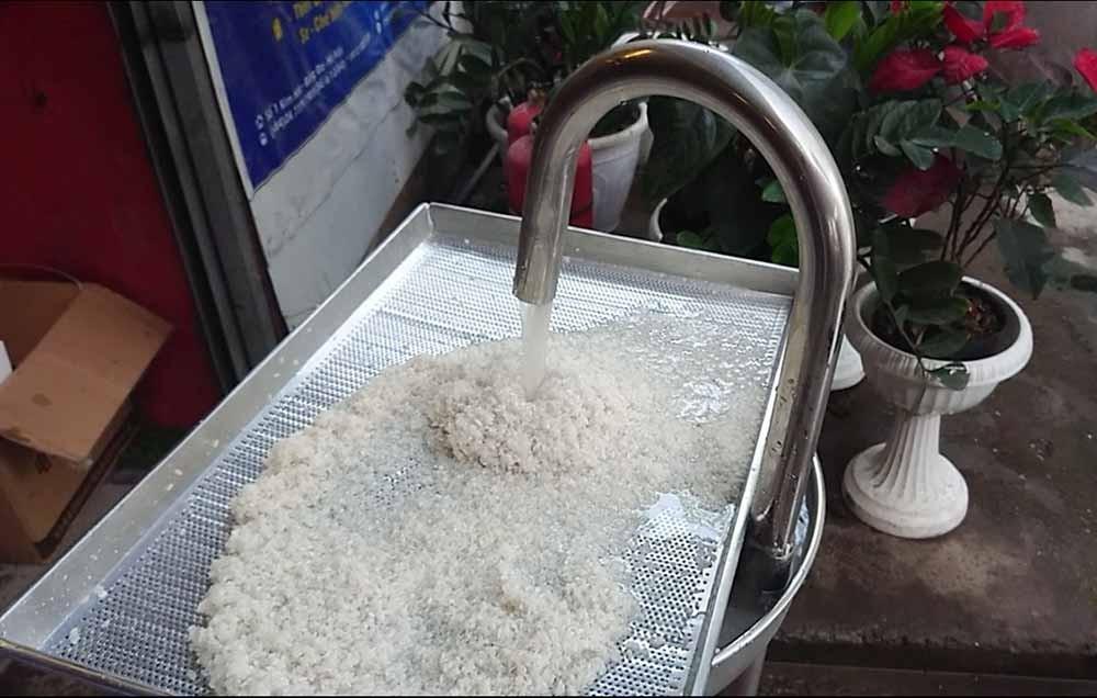 Quá trình làm sạch bột gạo