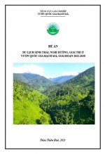 Đề án du lịch sinh thái nghỉ dưỡng tại vườn quốc gia Bạch Mã
