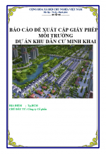 Giấy phép môi trường cho chung cư Minh Khai